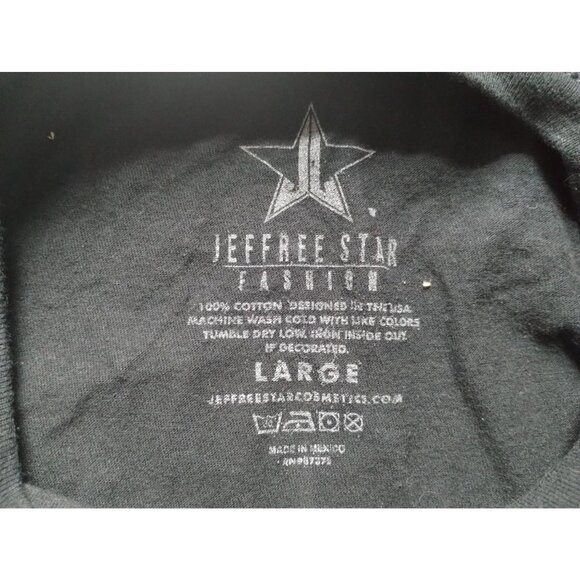 Size Large Jeffree Star Cosmetics Candy Hearts Valentines Exclusive Black T-Shir - Picture 5 of 5